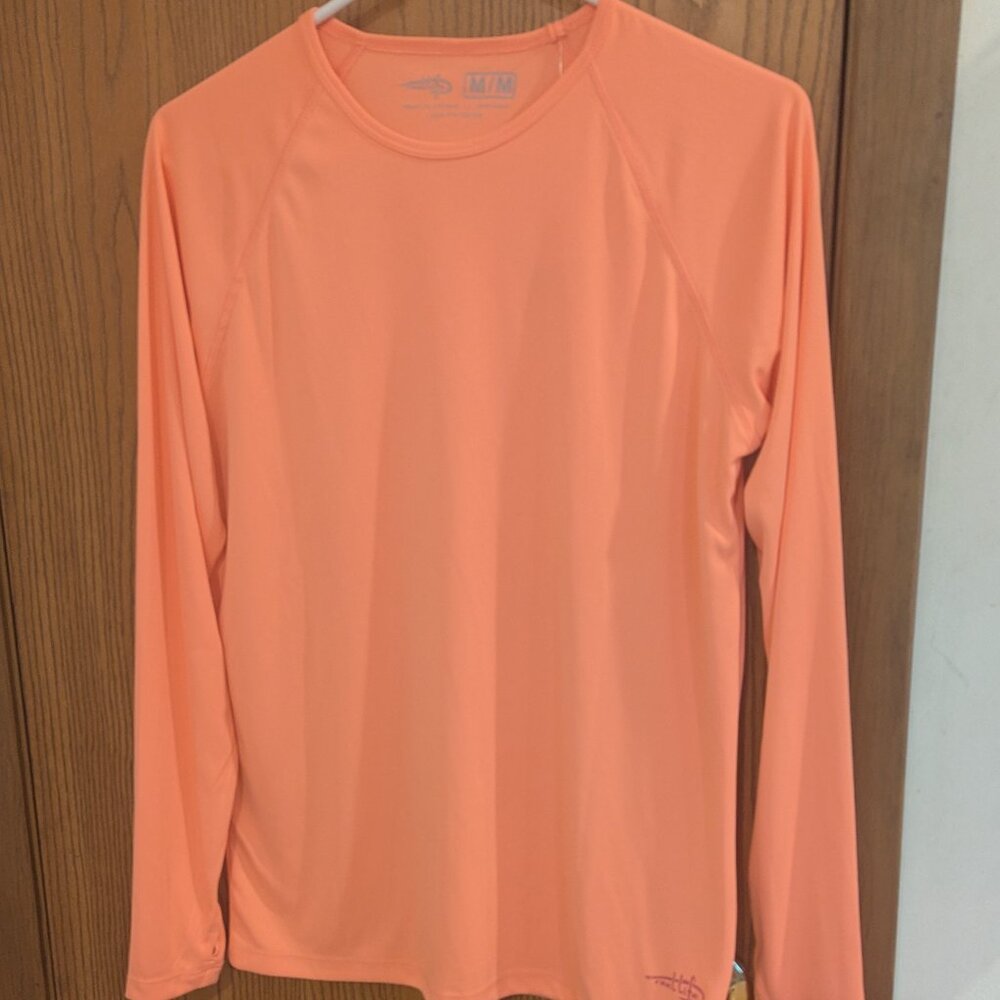 NWT Reel Life Long Sleeve UV Protective Shirt Peach Parfait-Women's M